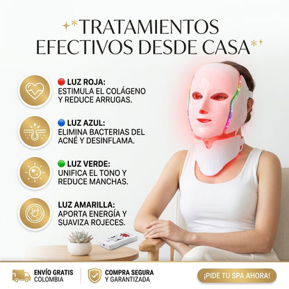 MASCARA LED 7 COLORES - FOTOTERAPIA