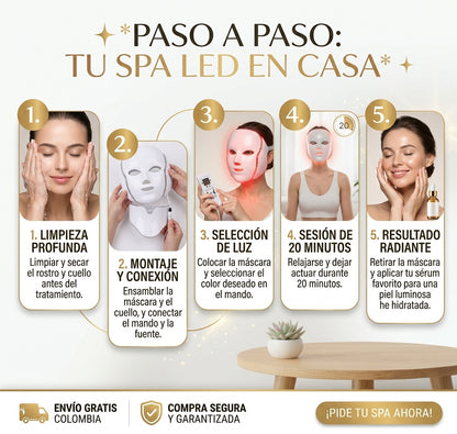 MASCARA LED 7 COLORES - FOTOTERAPIA