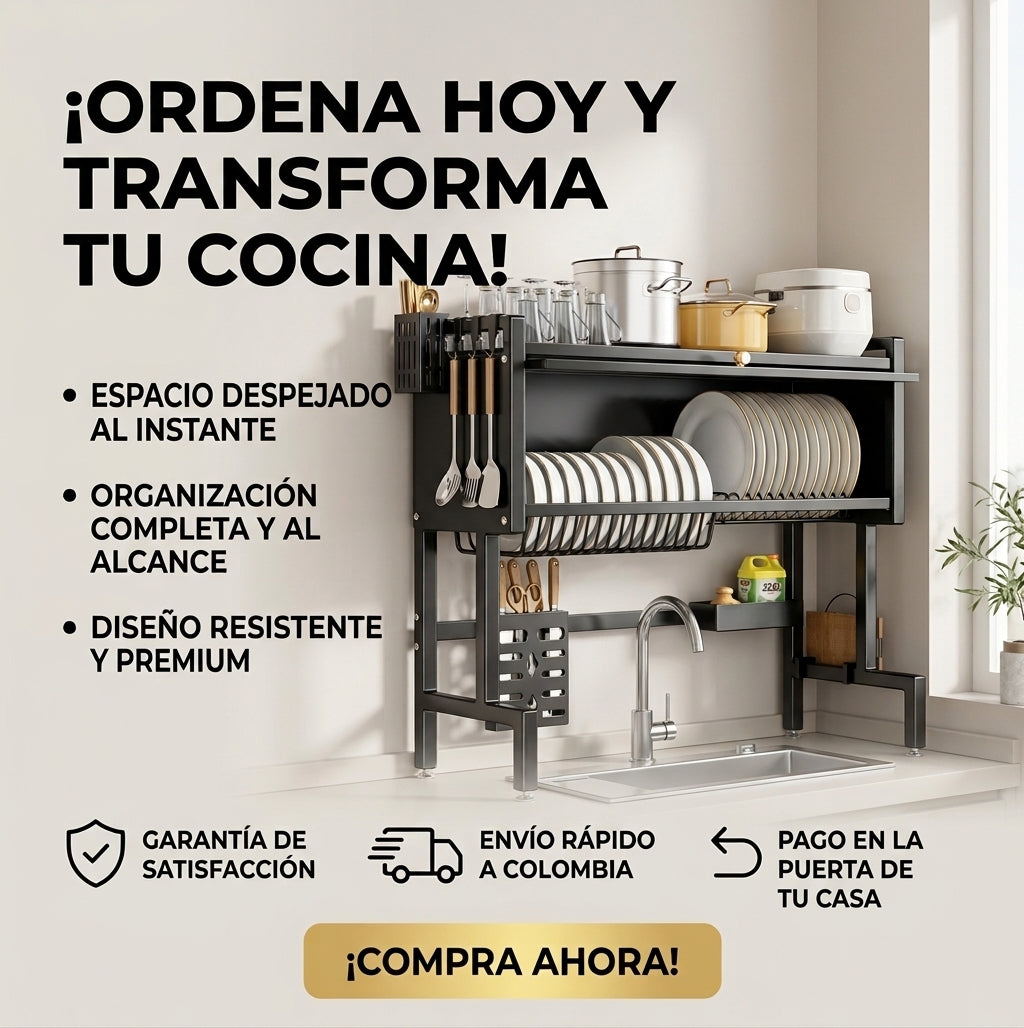 Escurridor 65 cm combo set cocina - Convierte el espacio de tu cocina en orden